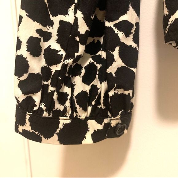 NWT leopard print WHO WHAT WEAR lightweight wrap/side tie blouse, Sz S NEW!🏷 - Picture 8 of 16